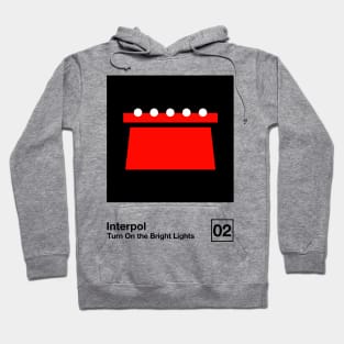 Turn On The Bright Lights / Minimalist Style Graphic Artwork Design Hoodie